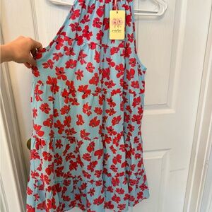 Entro Halter Neck, Tiered Floral Spring/Summer Dress